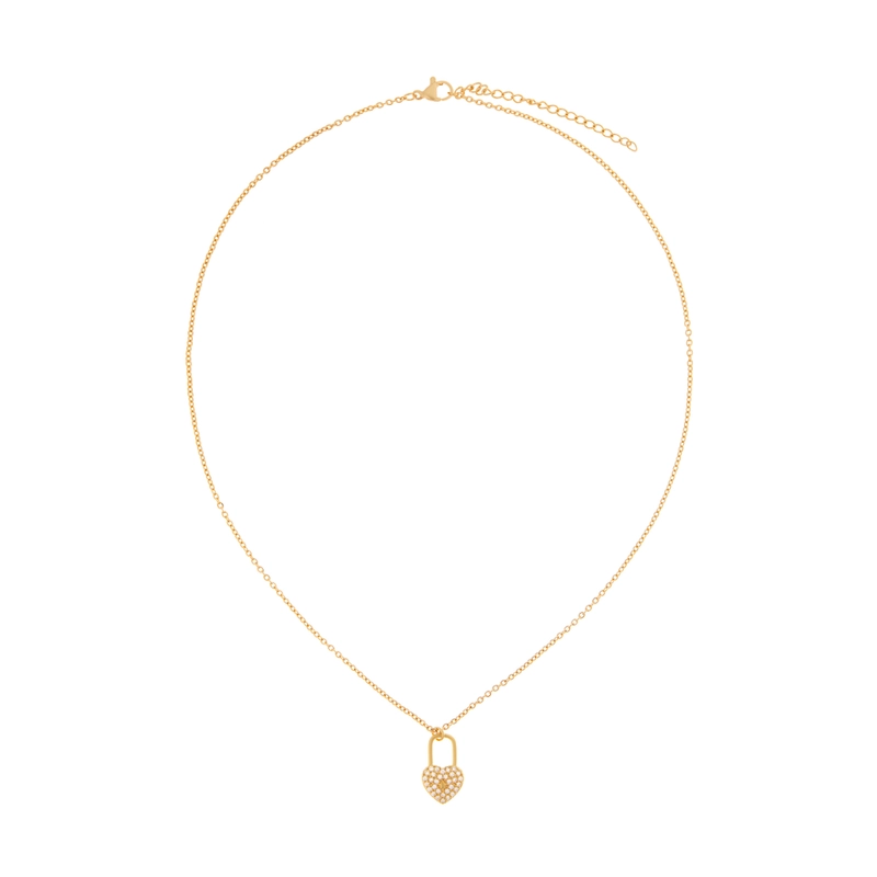 Колье Кристальное Запертое Сердце