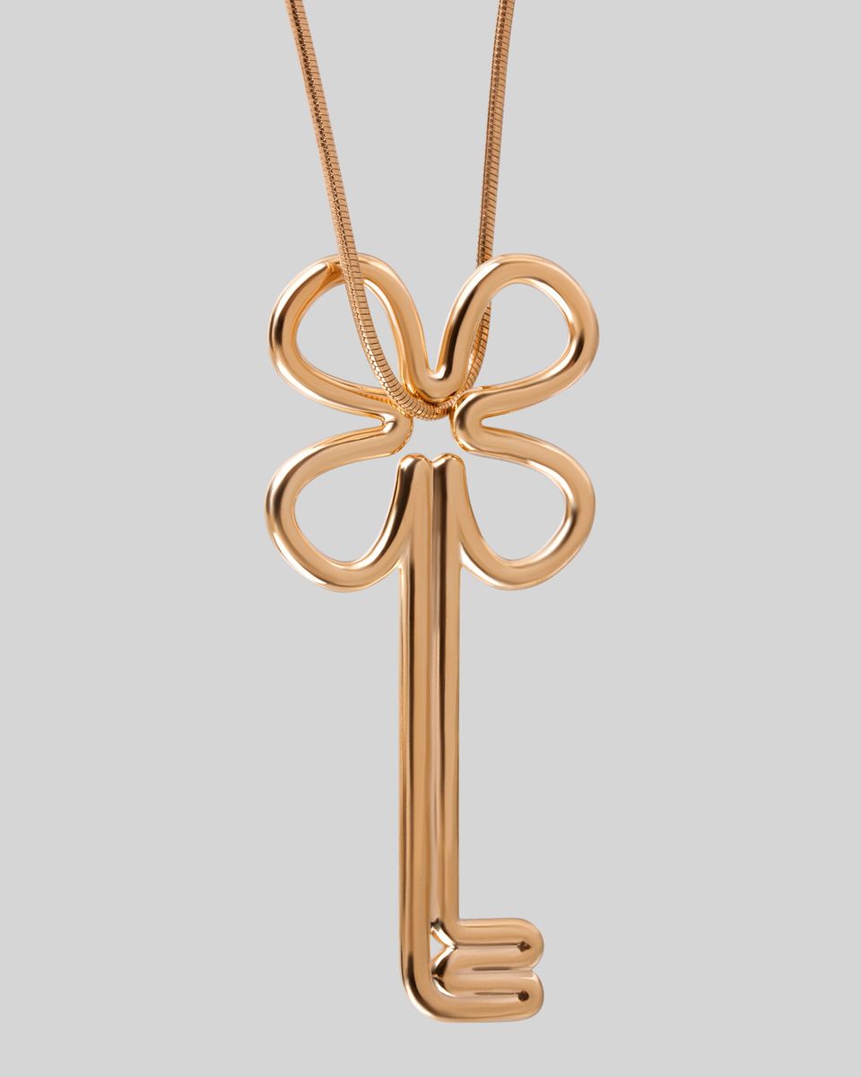 Подвеска Neverending Flower Key Golden