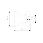 ЭКО Вертикальный профиль Н (5,40 м) золото матовое (AL) (AE0503) Aristo (Акция)