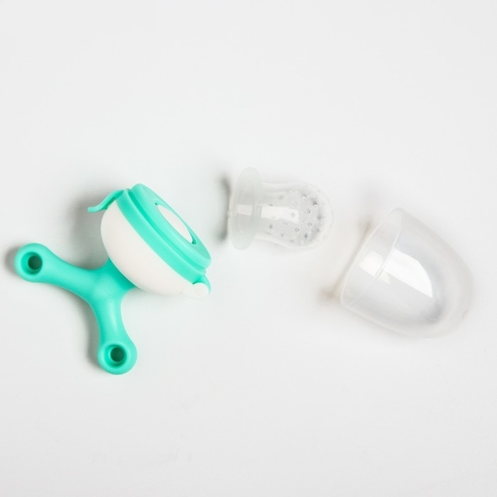 4350266 Ниблер с силиконовой сеточкой, вращающийся поршень, цвет зеленый