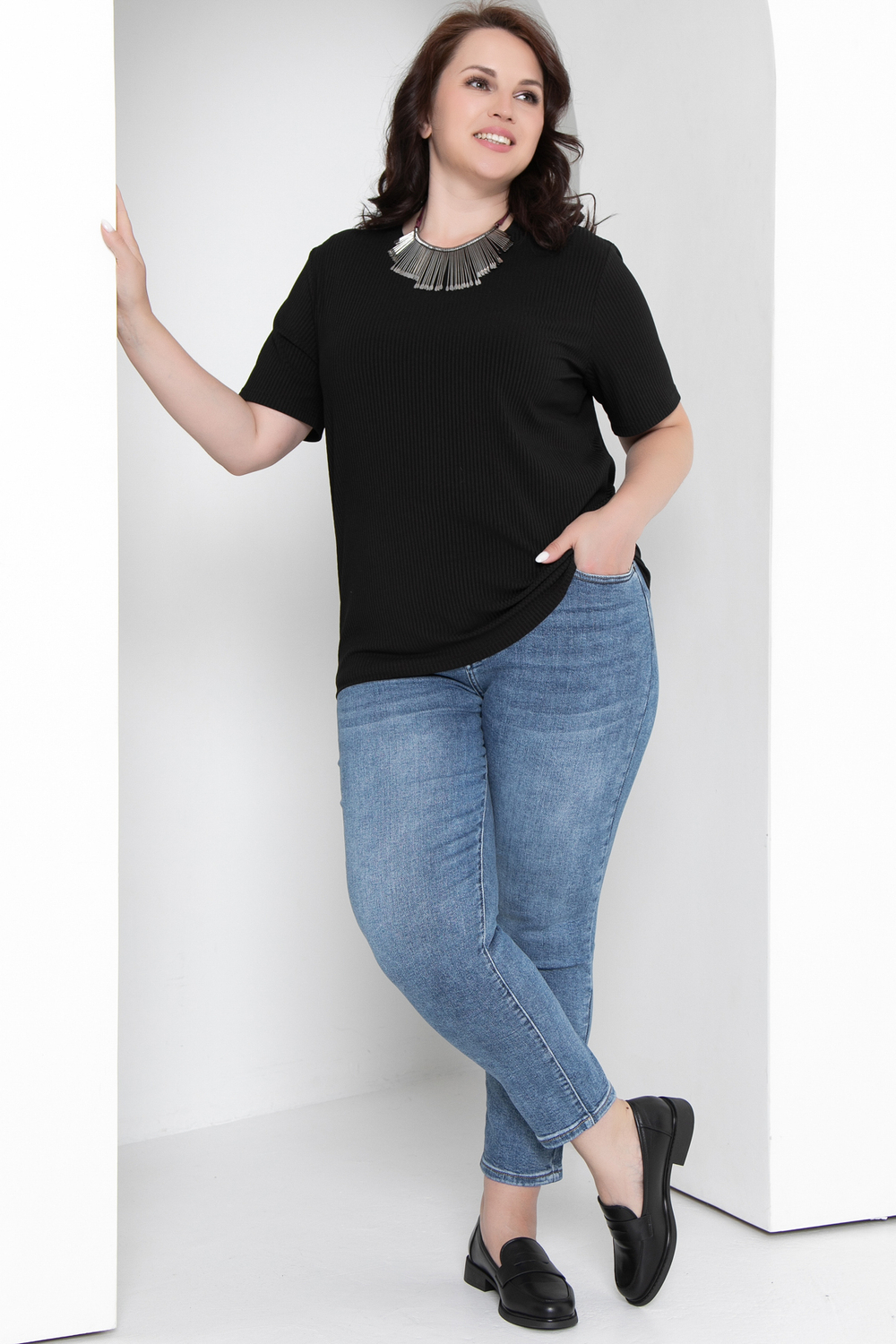 6084 Брюки джинсовые