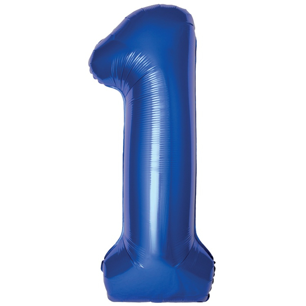 Фольгированные цифры, в глубоком синем цвете, 102 см