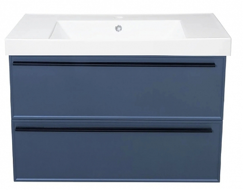 Тумба с раковиной La Fenice Elba 100 см FNC-01-ELB-BG-100-2 матовая синяя