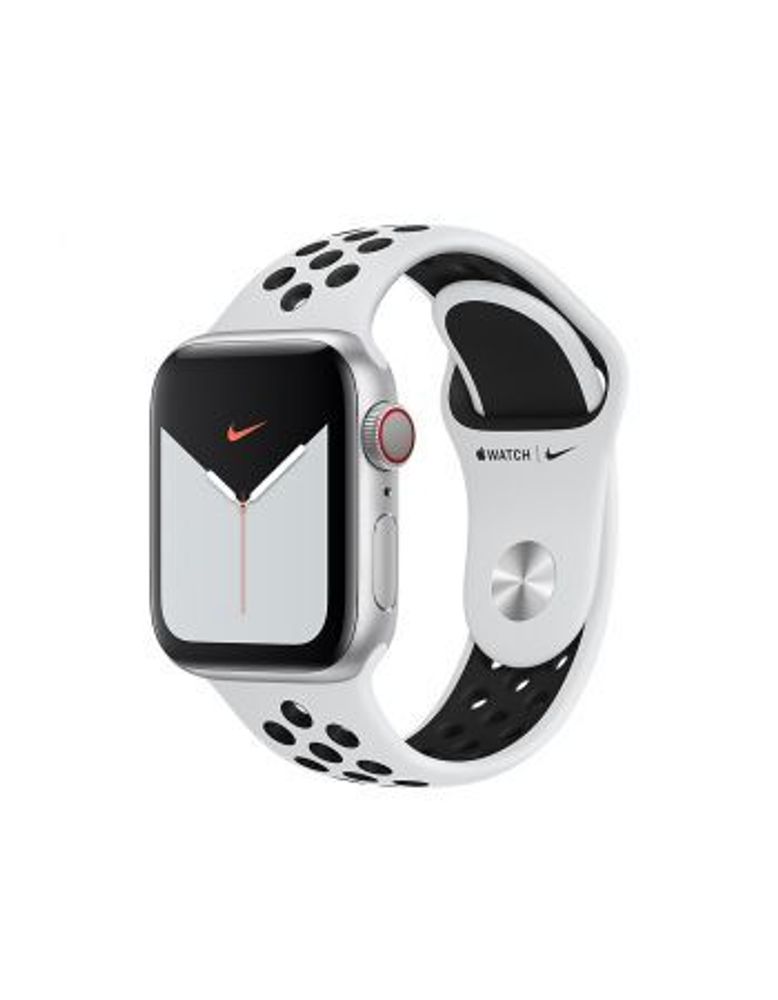 Ремешок Apple Watch 42мм, спортивный Nike,чистая платина салатовый Replica (S/M.M/L)