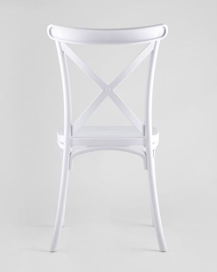 Стул Кроссбэк пластиковый белый