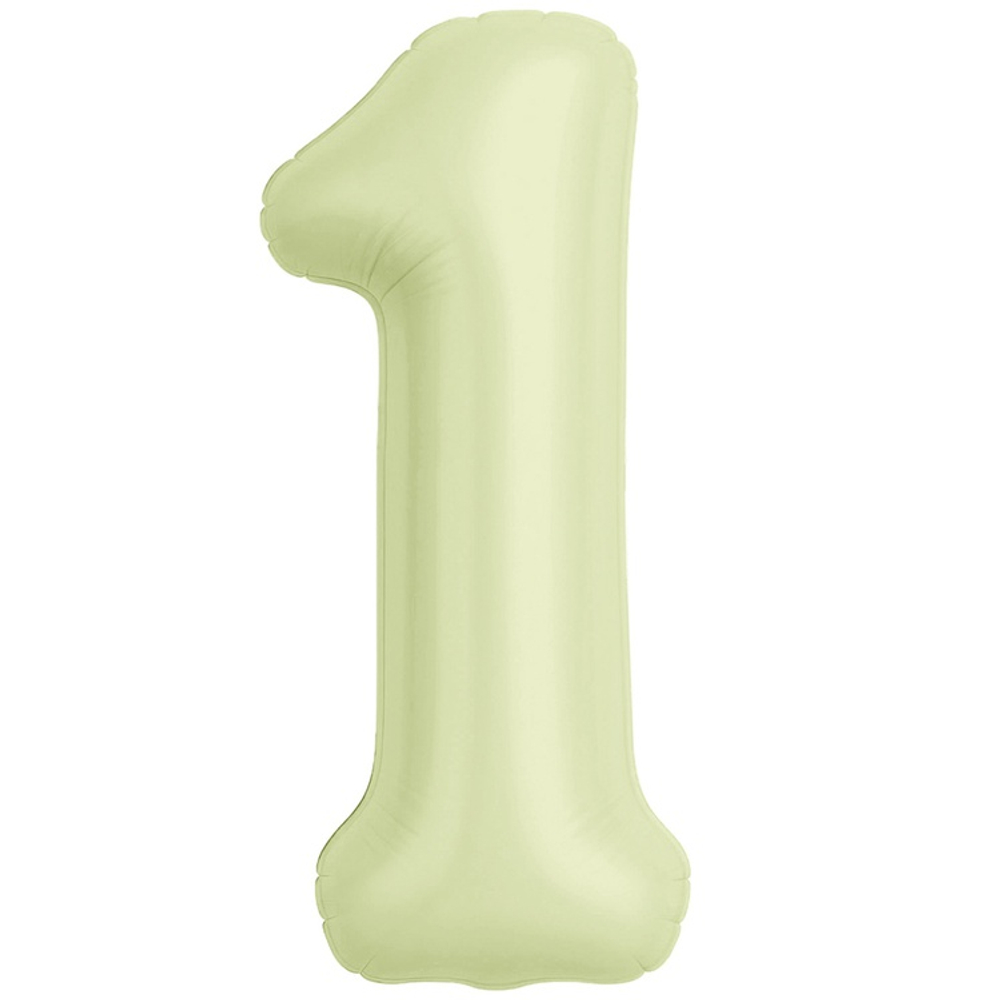 Шар фольгированный Цифра 1 101 см (Желтый)