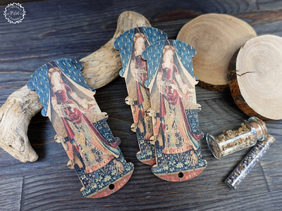 Бобинка на 4 цвета "Дама с единорогом. По моему единственному желанию"