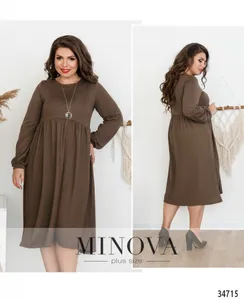 Платье 3129-ВБ-мокко Minova