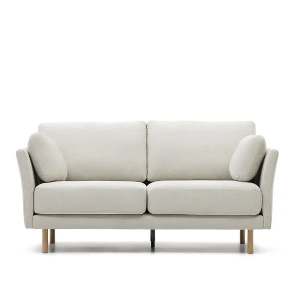 Двухместный диван Gilma 170 см, бежевый, светлые ножки