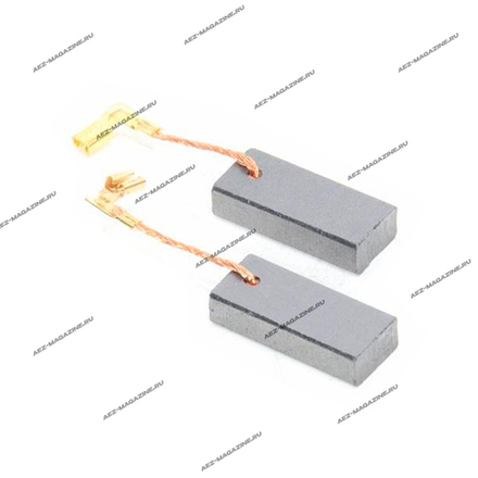 Электроугольная щётка 6х11х25 Поводок клемма-мама,выход сбоку подходит для МАКИТА в коробочке