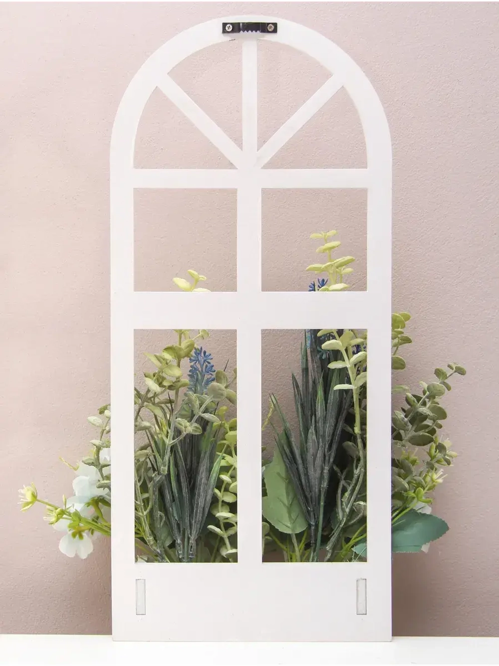 Панно на стену для интерьера "Окно с цветами"