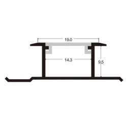 Соединяющий профиль со светодиодной лентой DH137