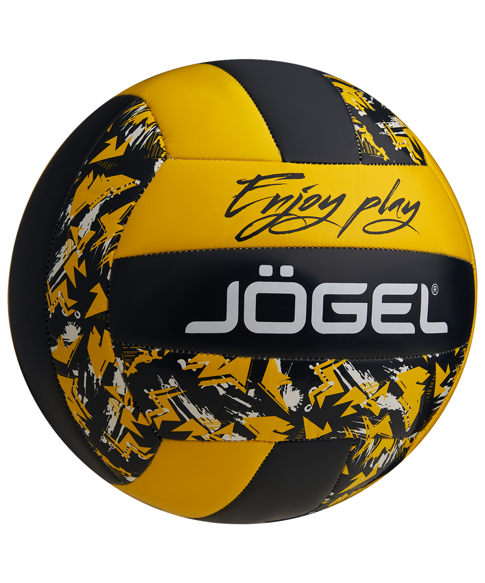 Мяч волейбольный JÖGEL Enjoy Play, черный/желтый
