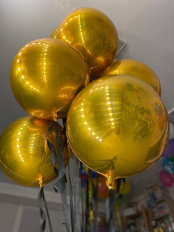 Шары сферы золотые №1665