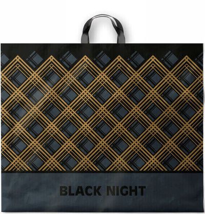 Пакеты с петлевой ручкой "Найт" 60х50+6см 70мкм (25/250шт)