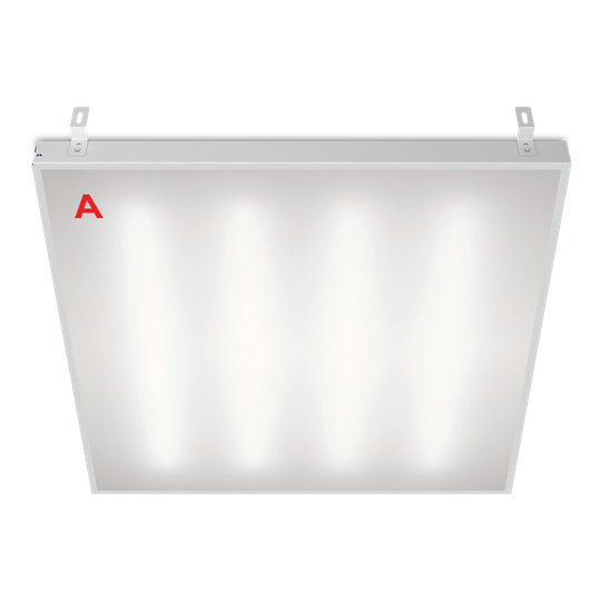 Светильник ГРИЛЬЯТО ДВО02-041 с БАП EM1 36Вт 5000К IP40 Матовый 4100лм 588х588х40мм WOLTA PRO