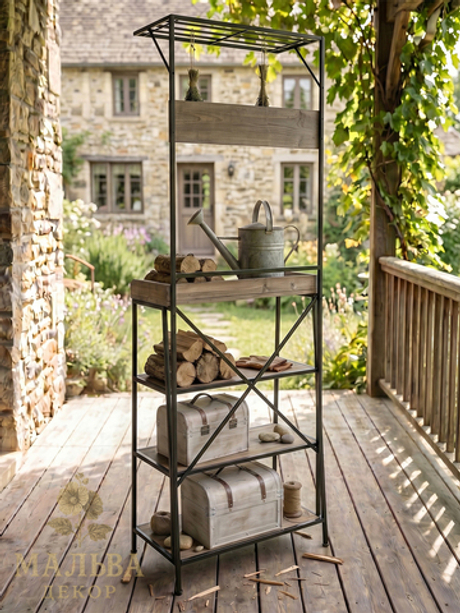 Стеллаж CAMPO Home & Garden "Свежие травы" 70,5x41x189 см металлический разборный