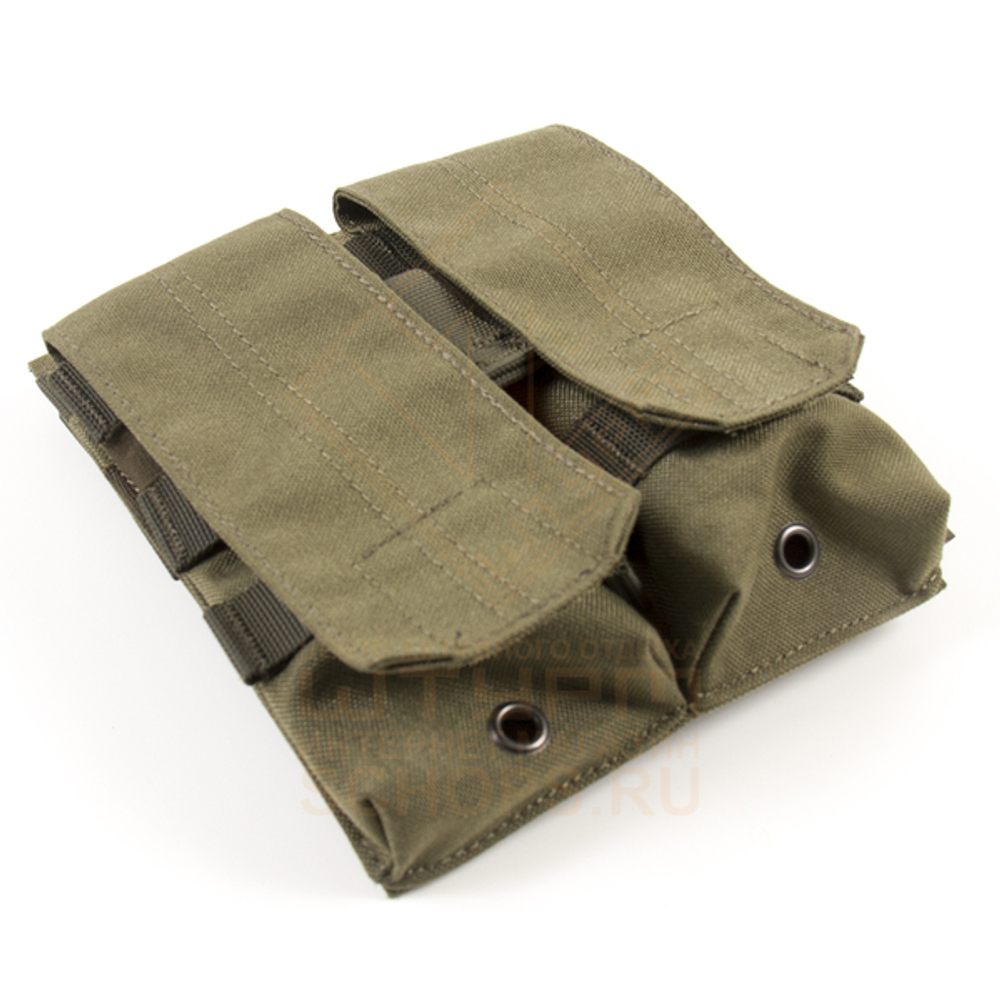 Подсумок Wartech MP-116 под 2 магазина АК/М серия, клапан/резинка, Olive