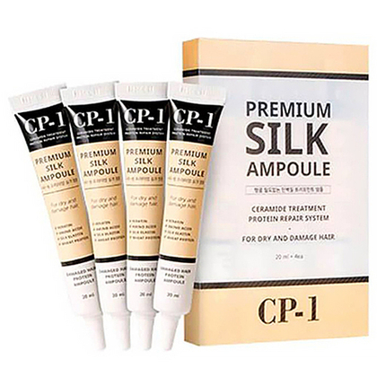 Esthetic House Сыворотка несмываемая для волос с протеинами шелка - CP-1 Premium silk ampoule, 4*20мл