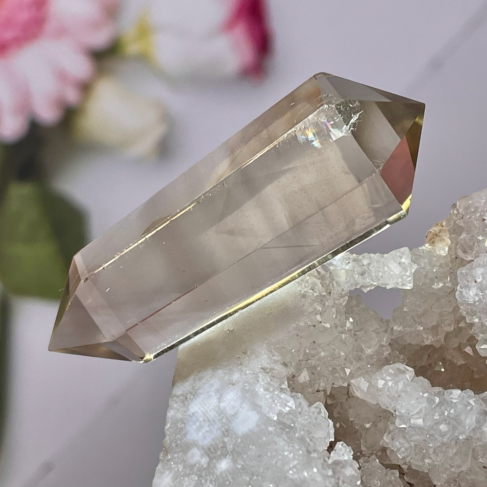 52551  Цитрин Кристалл Двухконечный фантомный