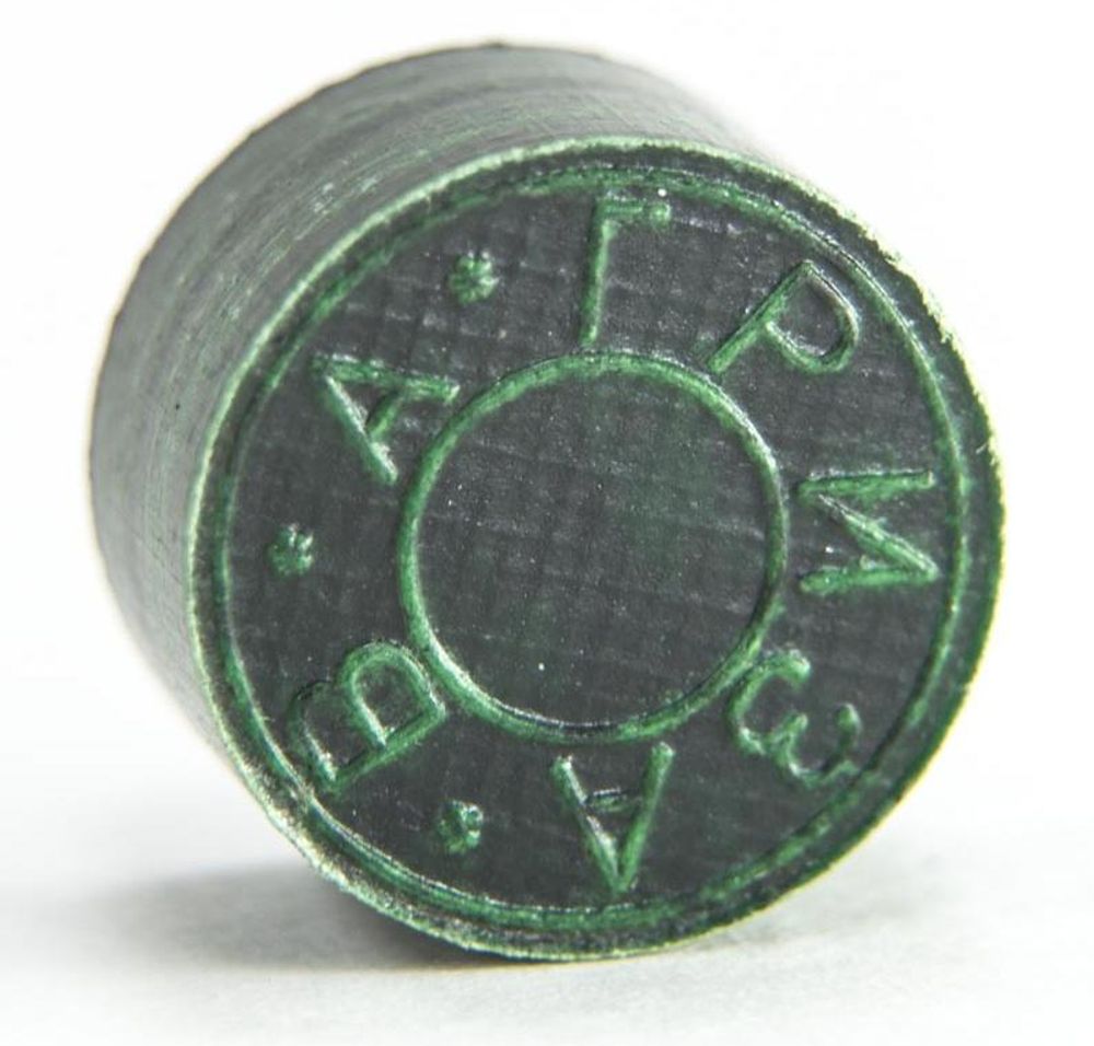 Наклейка для кия "Гриза 2" (H) зеленая 13,5 мм