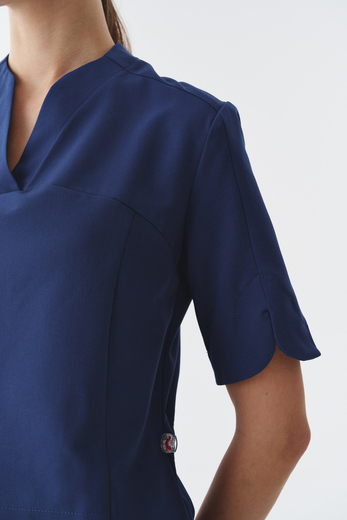 Топ медицинский женский Ньюлук, индиго