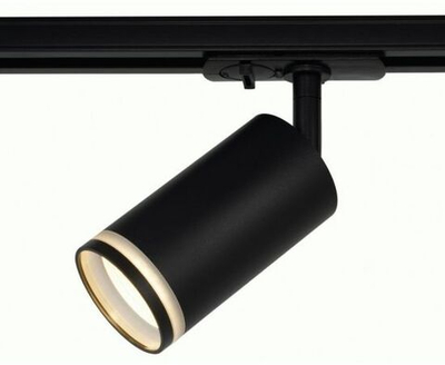 Трековый светильник однофазный ЭРА TR52 - GU10 BK под лампу GU10 матовый черный Б0054166