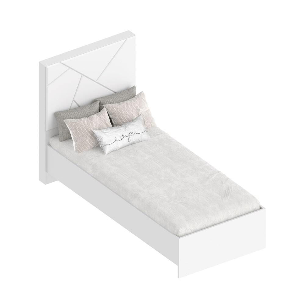 Кровать 900 МС "Сандра"(Белый лофт)