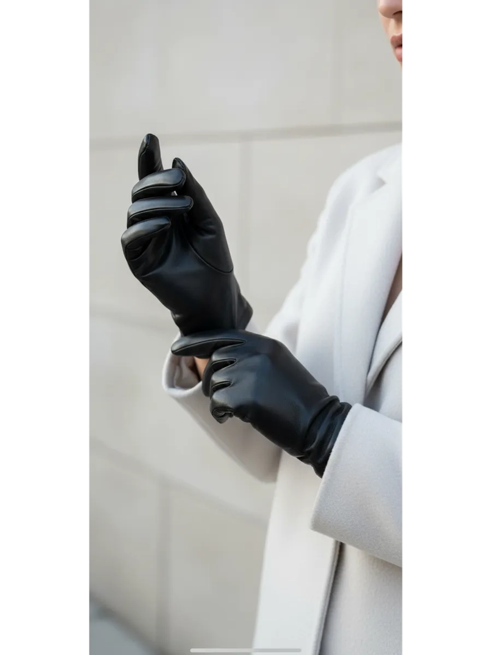 перчатки кожаные зимние теплые с подкладкой