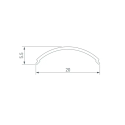 Экран SL-KANT-H16-3000 ROUND OPAL (Arlight, Пластик) 036042