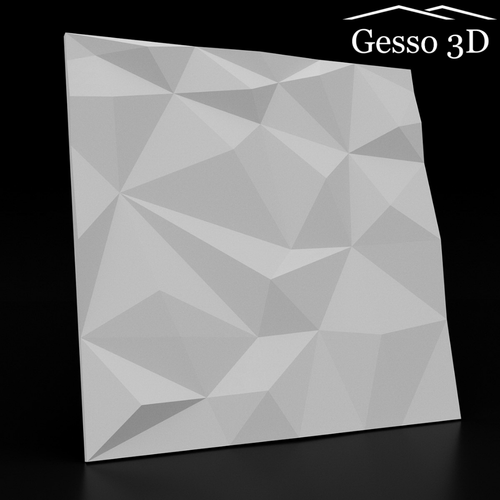 Гипсовая 3D панель Оригами