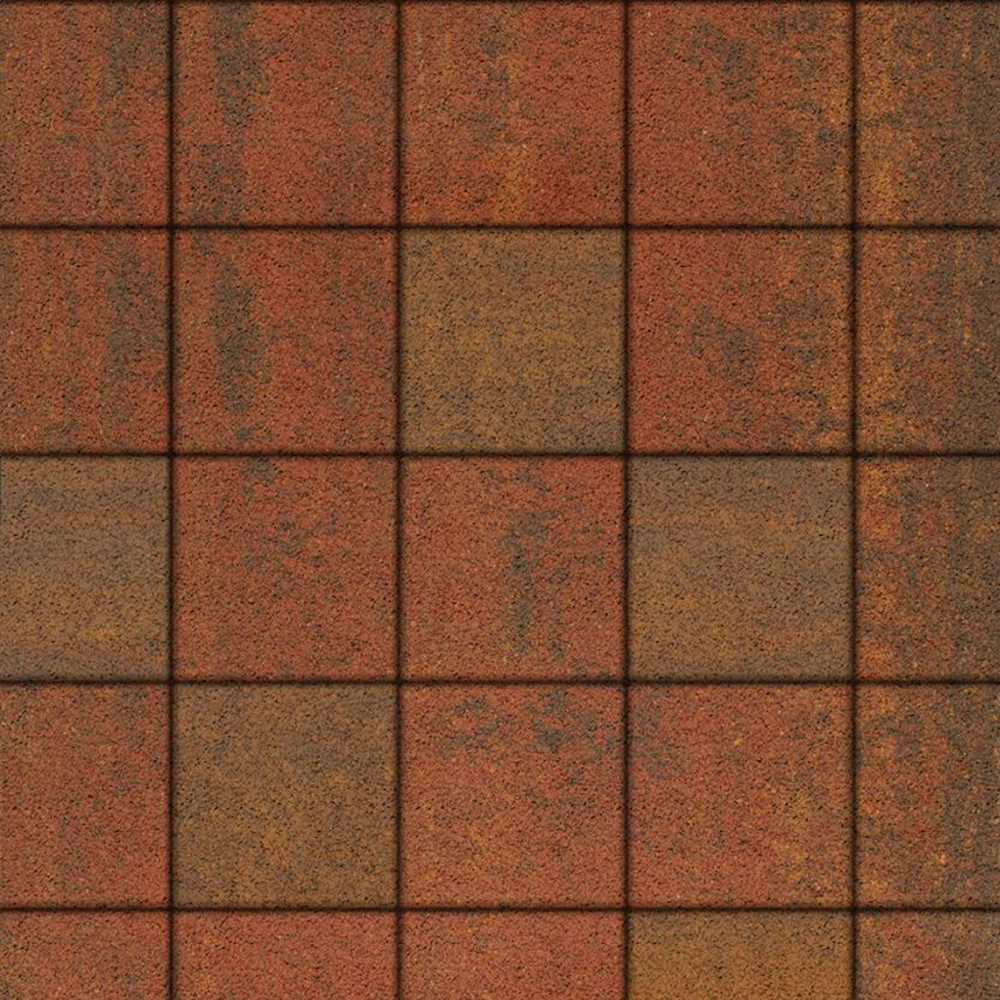 Тротуарная плитка КВАДРАТ 200х200 мм - Листопад гранит Арабская ночь