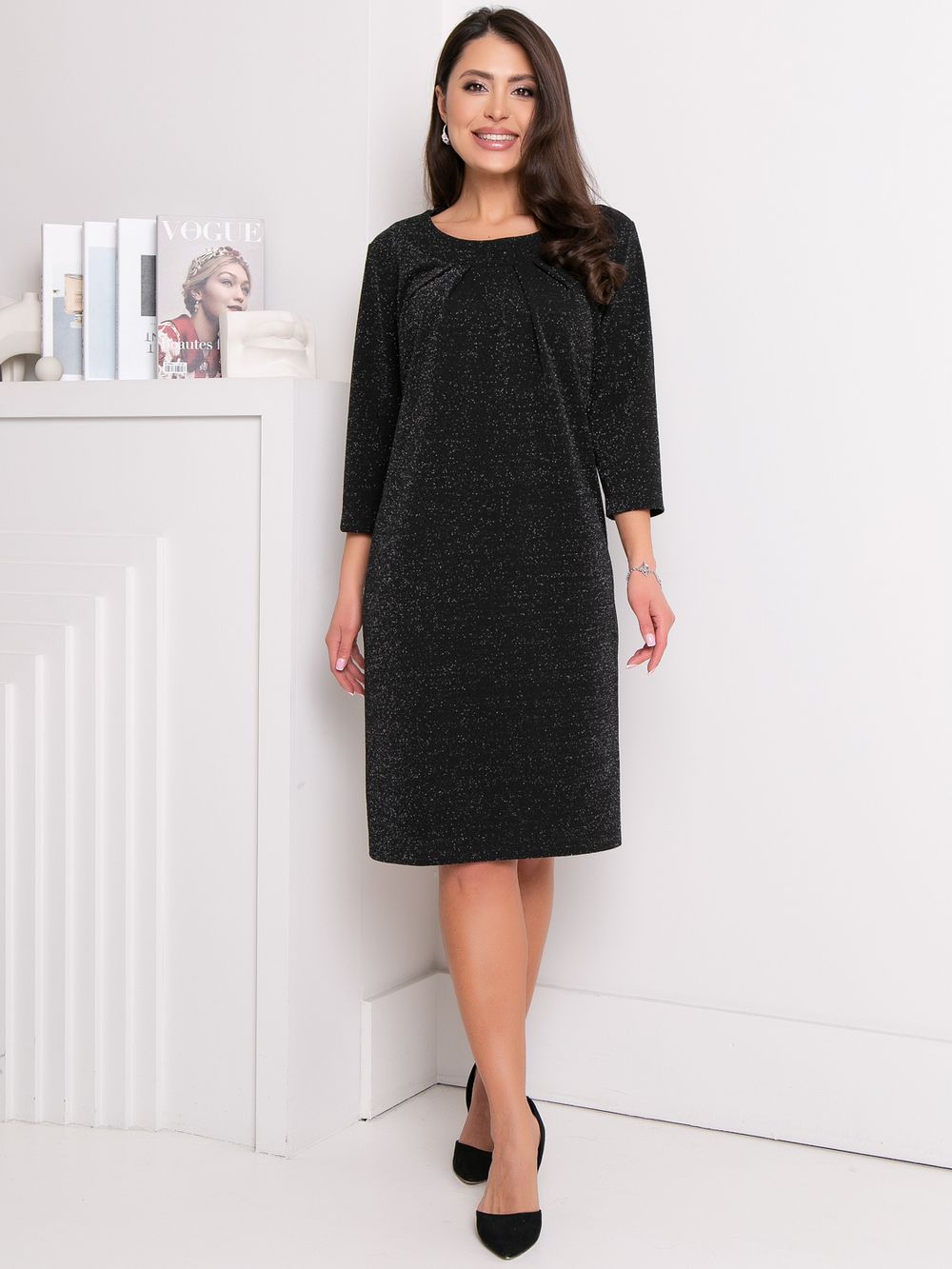 Платье Нежный образ (люрекс, блэк) Diolche