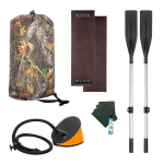 Лодка надувная для рыбалки Тонар Шкипер А280 надувное дно зеленый