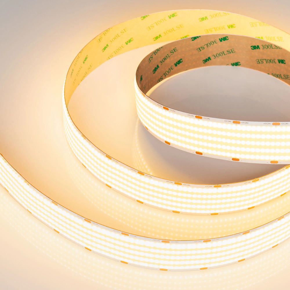 Светодиодная лента COB-X1600-30mm 24V Warm2700 (40 W/m, IP20, 5m) (Arlight, CRI>90) 052224
