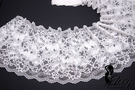 03-208 ОПТ Кружево эластичное 22 см, айвори