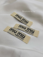 Бирка Миу. бежевая 60 мм
