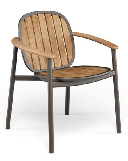 Кресло деревянное EMU Twins, коричневый, натуральный