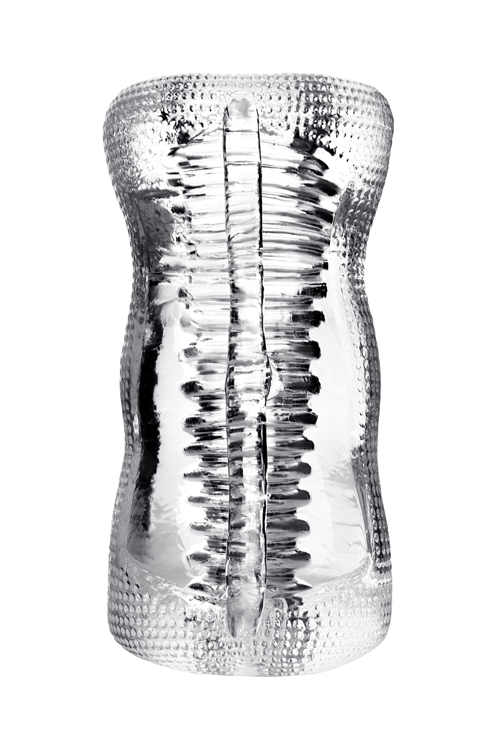 Мастурбатор нереалистичный Asha прозрачный 14 см