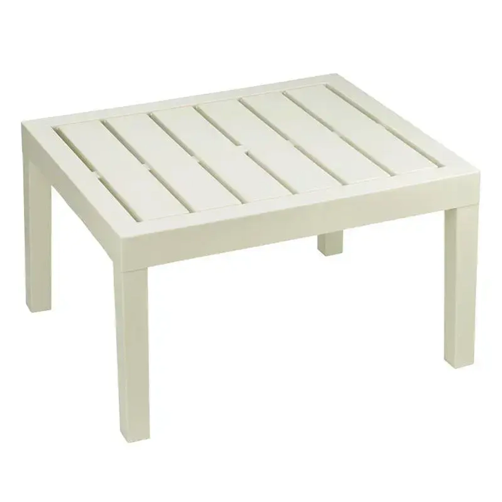 Стол РЕЙКИ белый ротанг