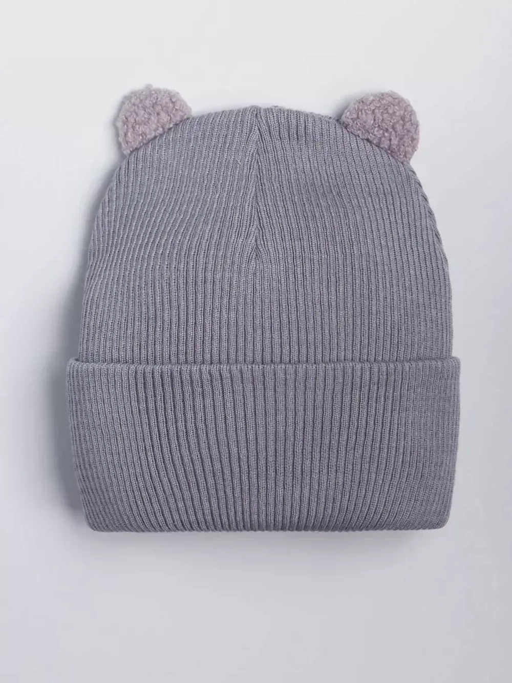 Шапка детская с ушками осенняя