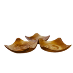 Набор квадратных деревянных чаш-конфетниц Art of Siberia из кедра 3 шт. TN19