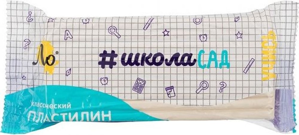 Пластилин детский ЛЕО Учись белый 240 г (LNMC-240)