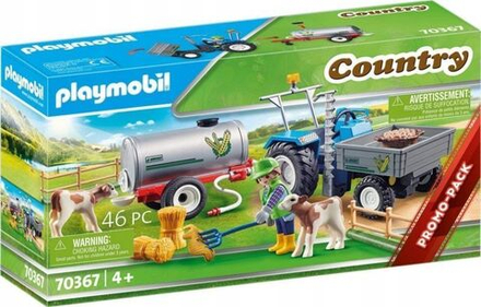 Конструктор Playmobil Country Фермер с трактором и цистерной с водой 70367