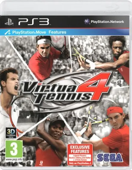 PS3 Virtua Tennis 4 Б/У (Английская версия) BCES-00912