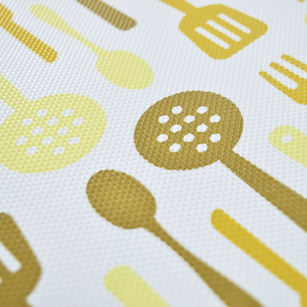 Термоскатерть 60*120см, Ложки-вилки, желтая