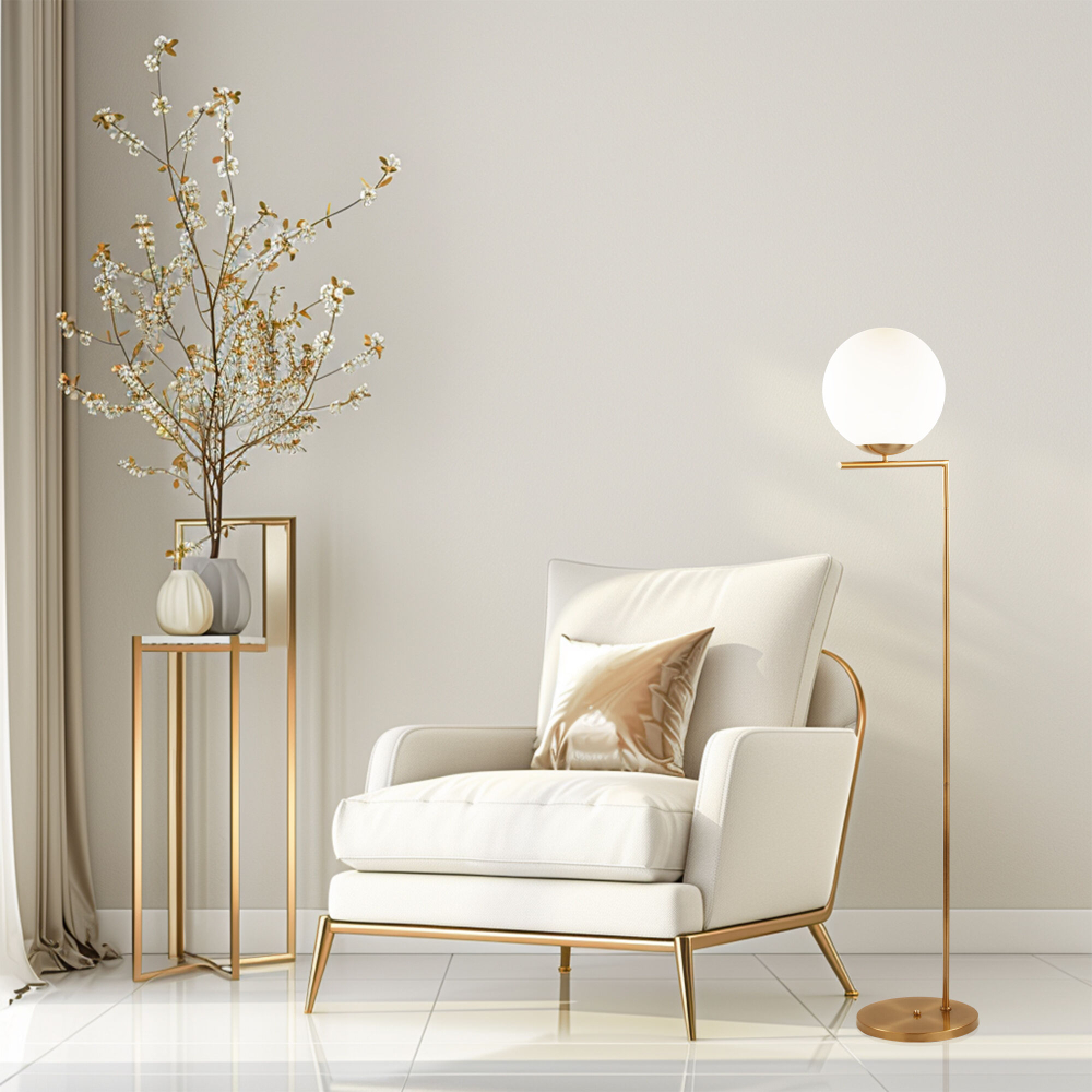 Торшер в стиле Loft 01083/1 латунь