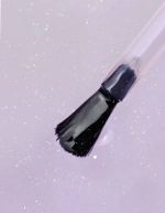IQ Beauty Лак-тинт с AHA-кислотами для естественного сияния и укрепления Glossy Tint Nails, 12,5 мл Прозрачный лиловый с серебряным мерцанием