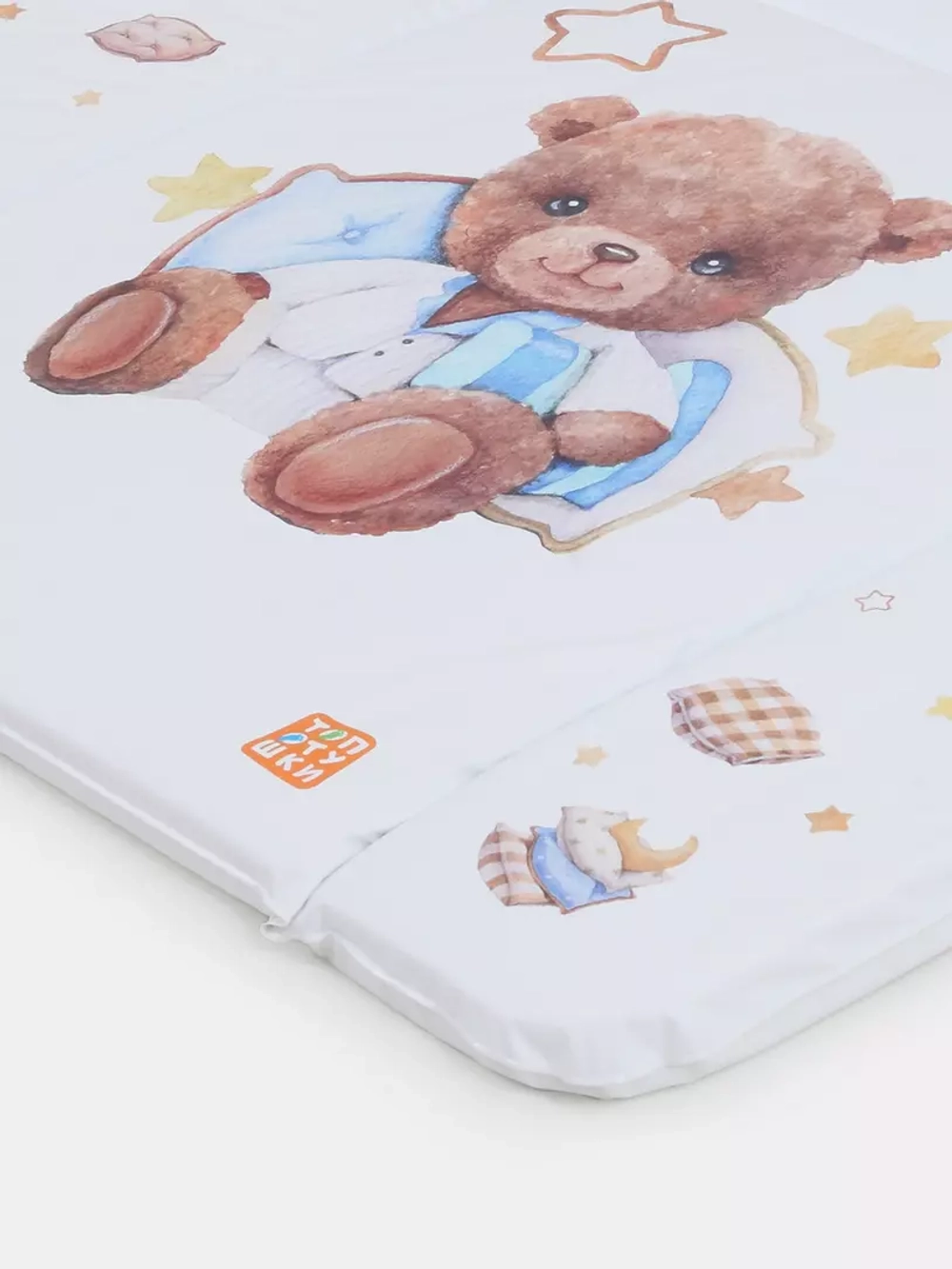 Пеленальный матрасик №2 Топотушки "Пижамная вечеринка" (80х71)