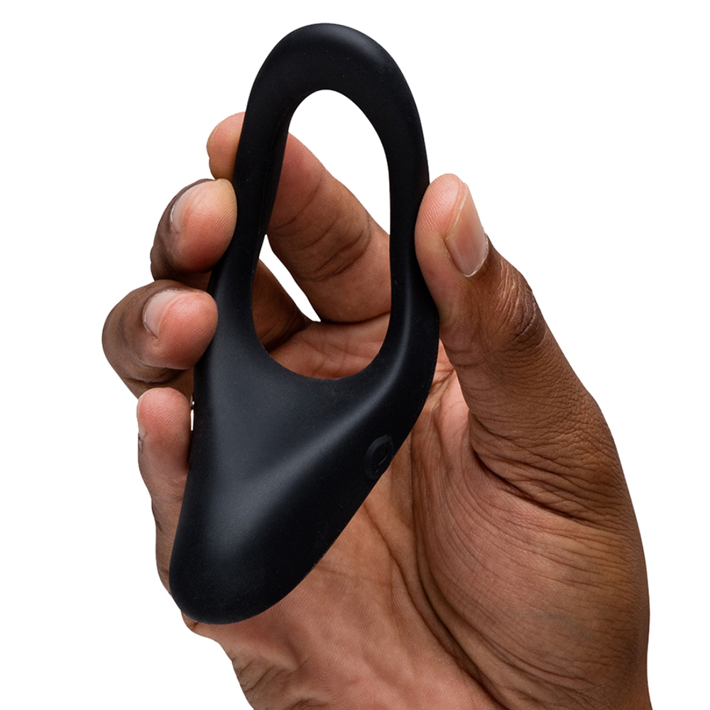 Черное эрекционное виброкольцо 3,3см с управлением через приложение We-Vibe Verge 2 Triple Smart Stimulator Vibrating Ring Black SNVG2SG9